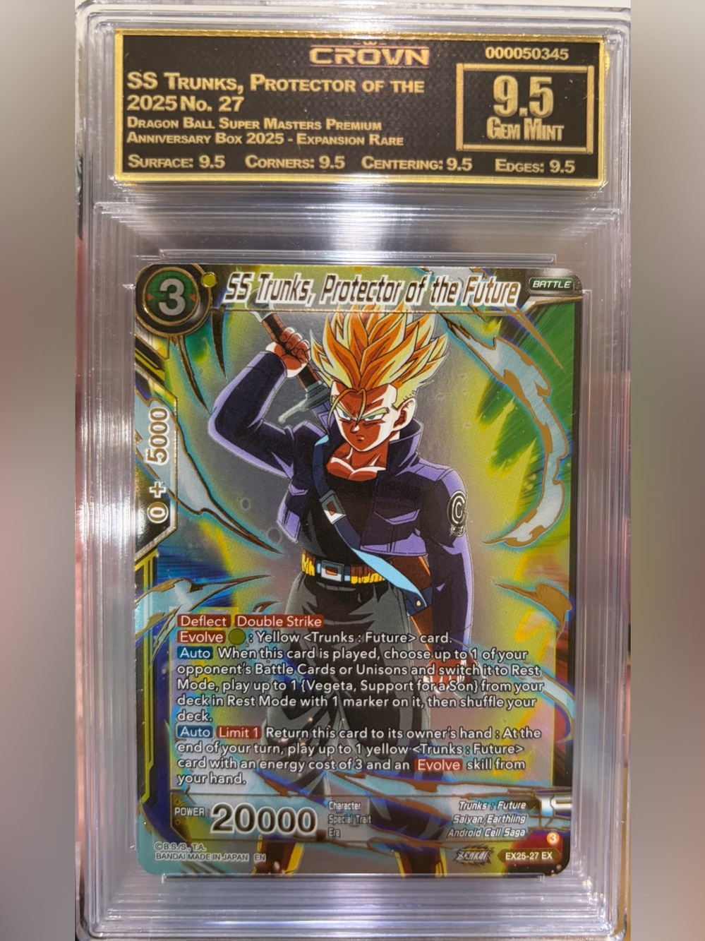 DBZ Card: SS Trunks Graded and Slabbed
